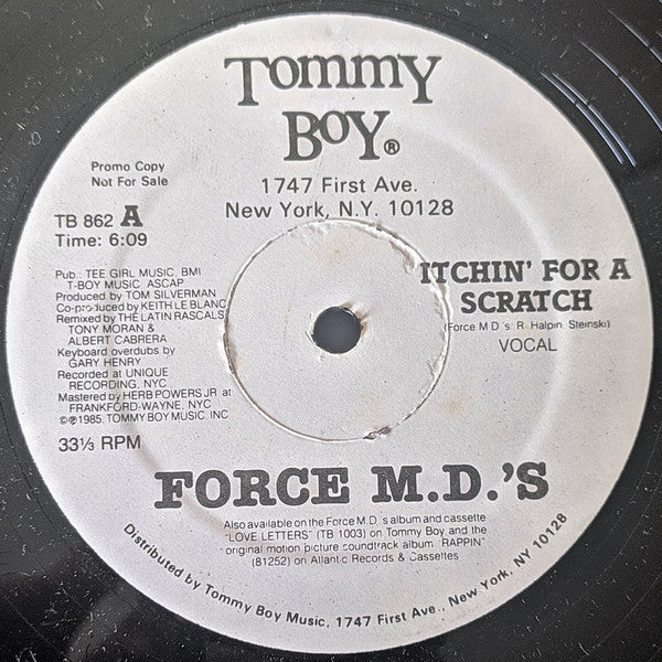 Force MD's : Itchin' For A Scratch (12", Promo)