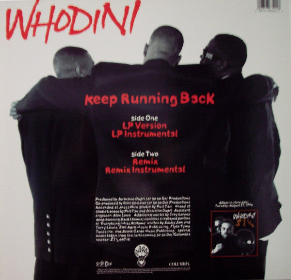 Whodini : Keep Running Back (12")