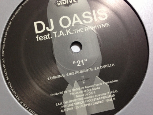 DJ Oasis : 煙立つ東京 / 21 (12")