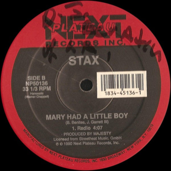 Stax : Mary Had a Little Boy (12")