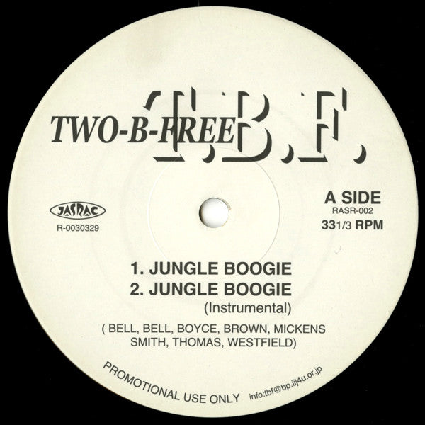 Two-B-Free : Jungle Boogie / It Must Be Magic (12")