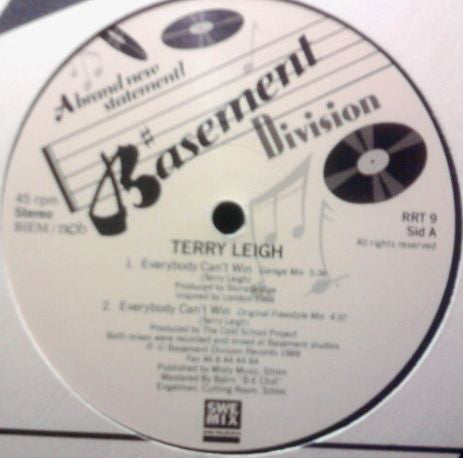 Terry Leigh : Everybody Can't Win (12")