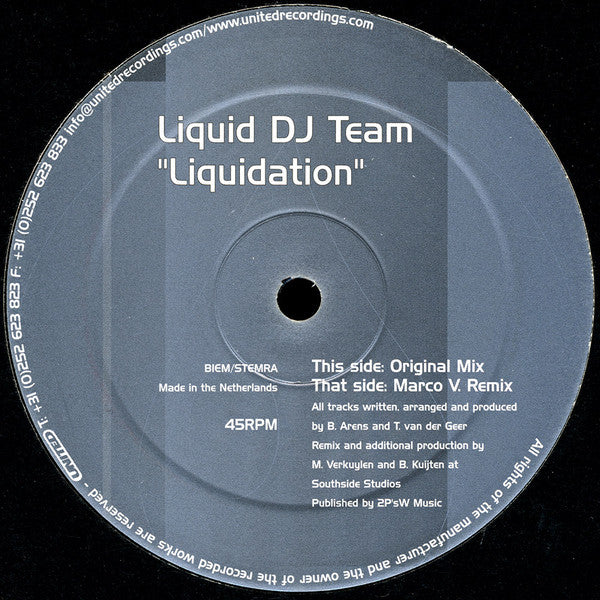 Liquid DJ Team : Liquidation (12")