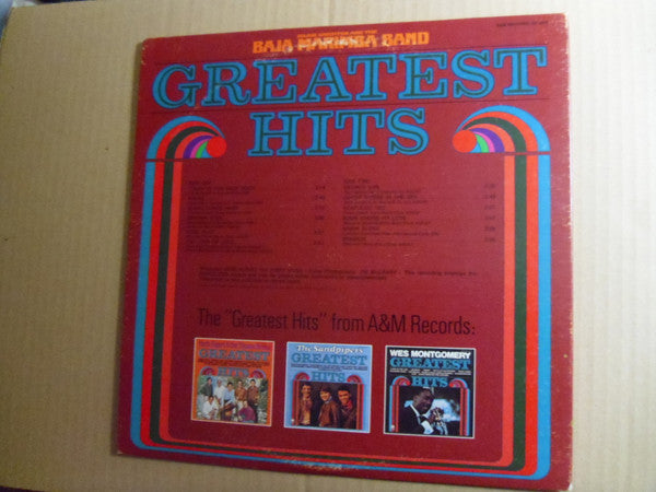 Julius Wechter And Baja Marimba Band : Greatest Hits (LP, Album, Comp, Promo, Gat)