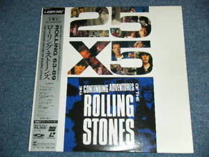 The Rolling Stones : Rolling 63-89 (2xLaserdisc, 12", NTSC, Gat)