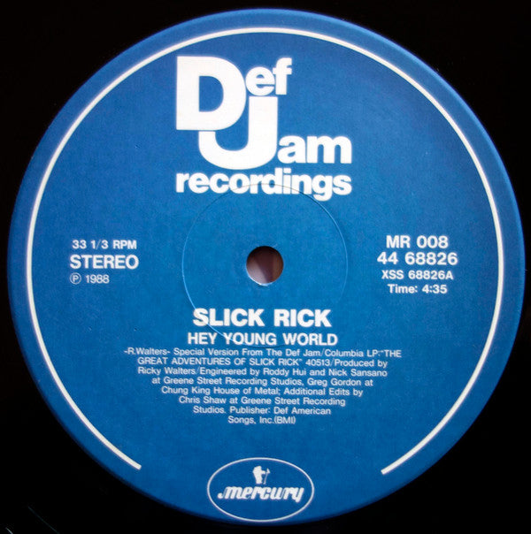 Slick Rick : Hey Young World / Mona Lisa  (12", RE)