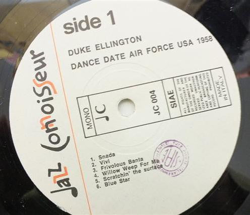 Duke Ellington : Dance Date Air Force U.S.A. March 1958 (LP, Mono, Unofficial)