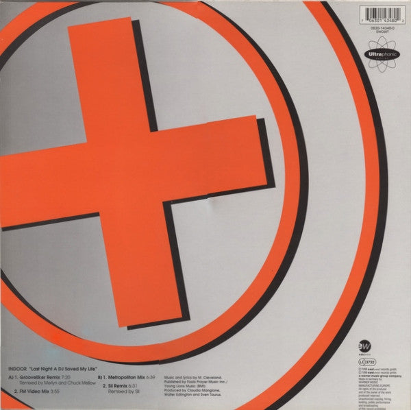 Indoor (2) : Last Night A DJ Saved My Life (12", Maxi)