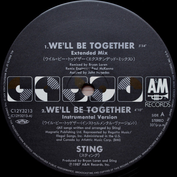Sting : We'll Be Together (12")