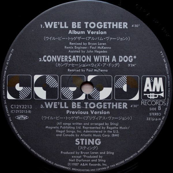 Sting : We'll Be Together (12")
