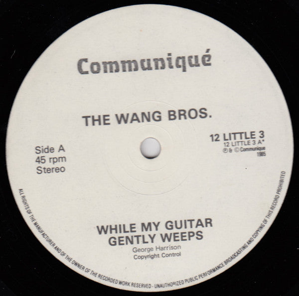 The Wang Bros. : While My Guitar Gently Weeps (12")