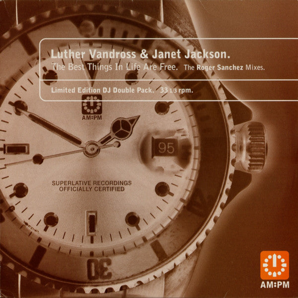 Luther Vandross & Janet Jackson : The Best Things In Life Are Free (The Roger Sanchez Mixes) (2x12", Ltd)