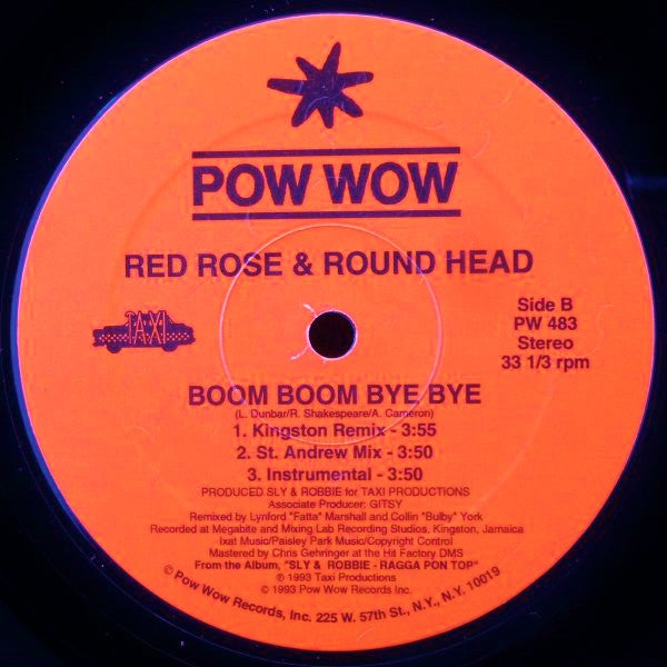 Anthony Red Rose & Round Head : Boom Boom Bye Bye (12")