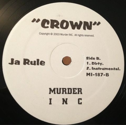 Ja Rule : Crown (12", Single)