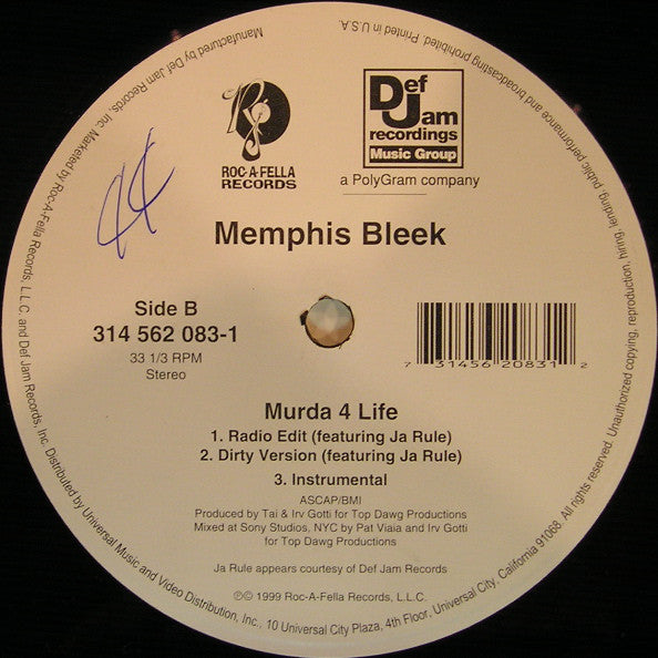 Memphis Bleek : Memphis Bleek Is... / Murda 4 Life (12")