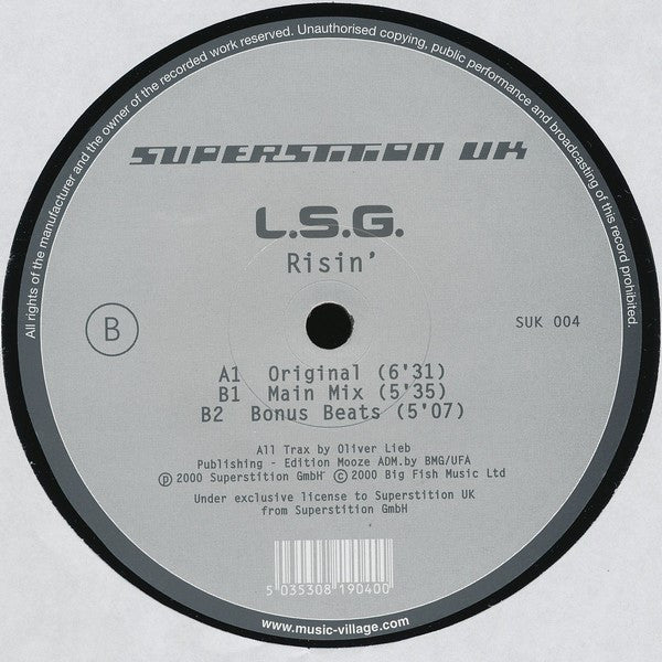 L.S.G. : Risin' (12")