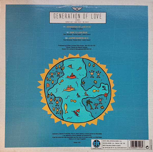 Ruben XXL, Xavi BCN & DJ Nervi : Generation Of Love (12")