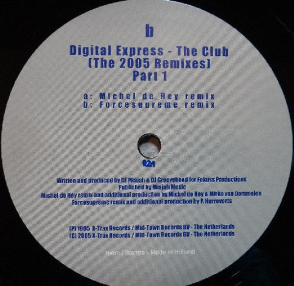 Digital Express : The Club (The 2005 Remixes) (12", 1/2)