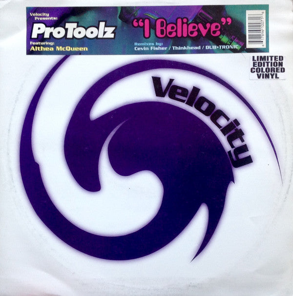 ProToolz Featuring Althea McQueen : I Believe (12", Ltd, Whi)