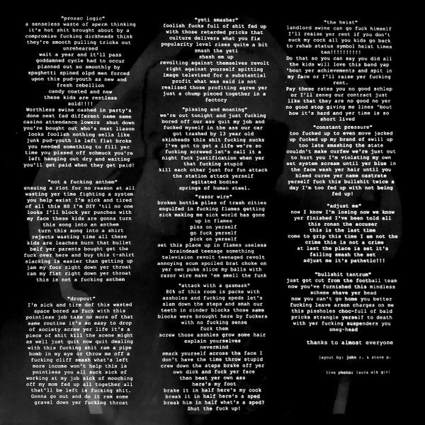 9 Shocks Terror : Zen And The Art Of Beating Your Ass (LP, RE, RM, Bub)