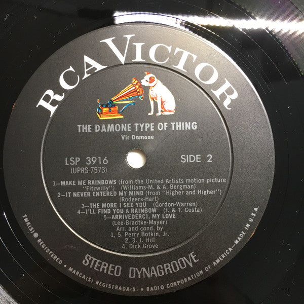 Vic Damone : The Damone Type Of Thing (LP, Album)