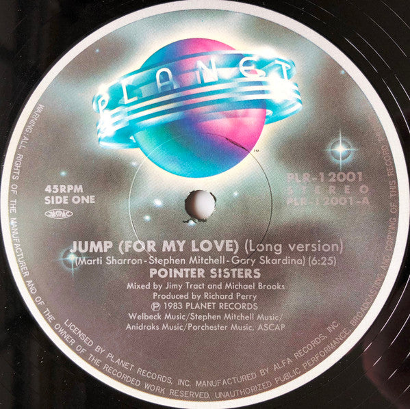 Pointer Sisters : Jump (For My Love) / Automatic (12", Single)