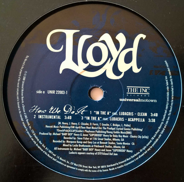 Lloyd : How We Do It (12", Single)