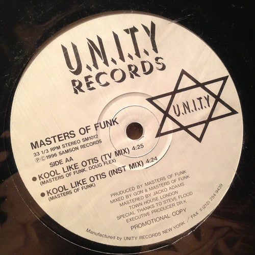 Masters Of Funk : On The West Side / Kool Like Otis (12")