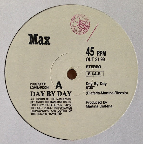Max (9) : Day By Day (12")