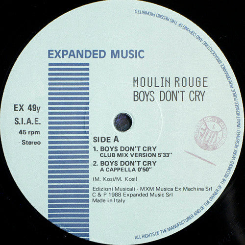 Moulin Rouge : Boys Don't Cry (12", Single)