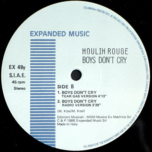 Moulin Rouge : Boys Don't Cry (12", Single)