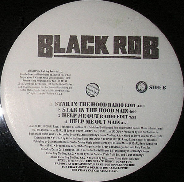 Black Rob : Ready (12", Promo)