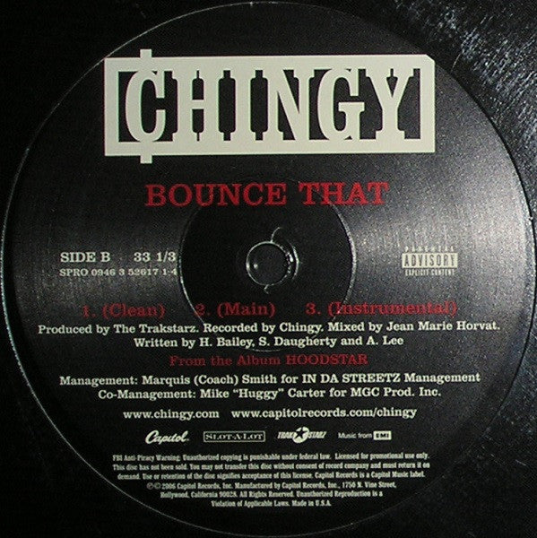 Chingy : Nike Aurr's & Crispy Tee's (12")