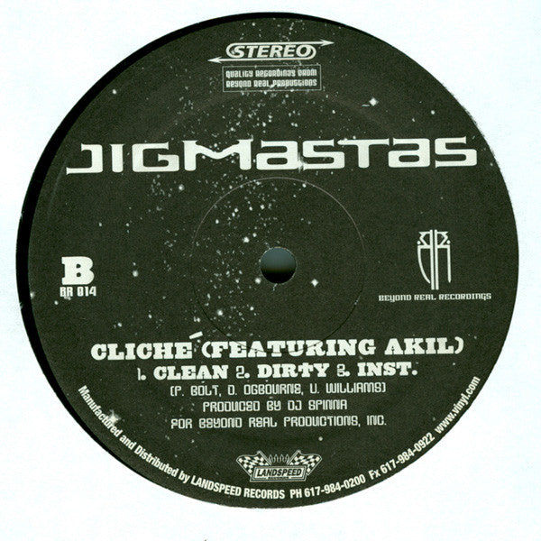 Jigmastas : Till The Day / Cliché (12")