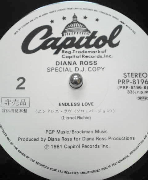 Diana Ross : Why Do Fools Fall In Love / Endless Love (12", Promo)