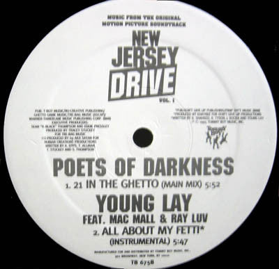 Young Lay / Poets Of Darkness : All About My Fetti / 21 In The Ghetto (12")