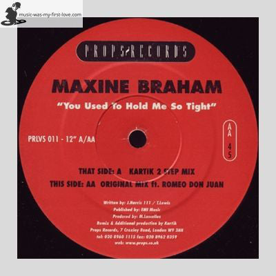 Maxine Braham : You Used To Hold Me So Tight (12")