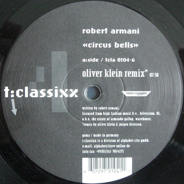 Robert Armani : Circus Bells (12")