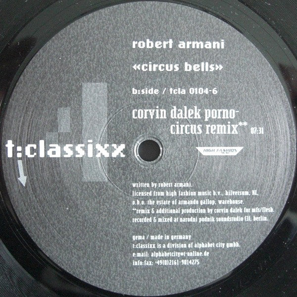 Robert Armani : Circus Bells (12")