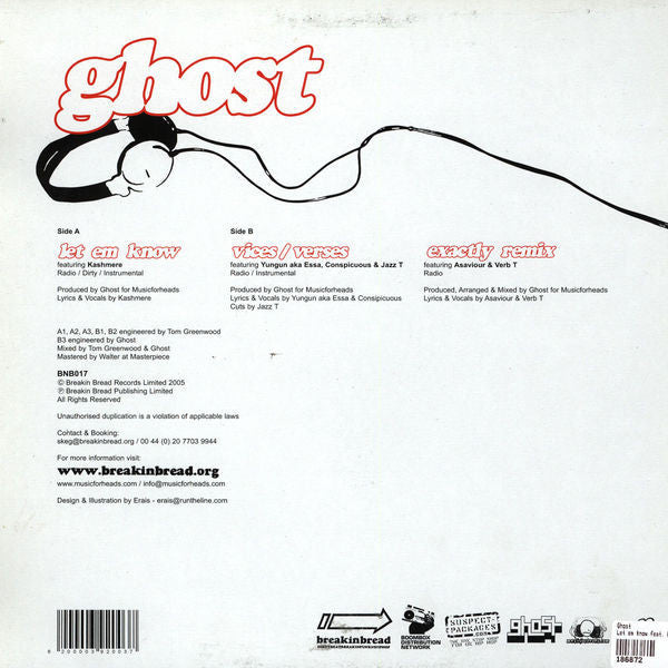 Ghost (4) : Let Em Know EP (12")