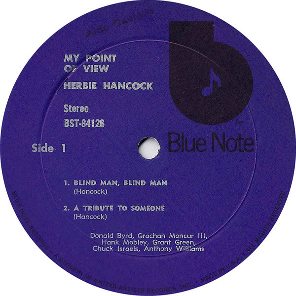 Herbie Hancock : My Point Of View (LP, Album, RE)