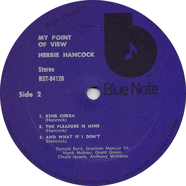 Herbie Hancock : My Point Of View (LP, Album, RE)