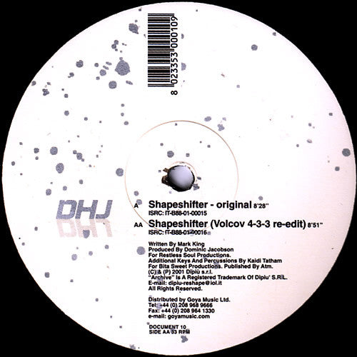 DHJ : Shapeshifter (12")