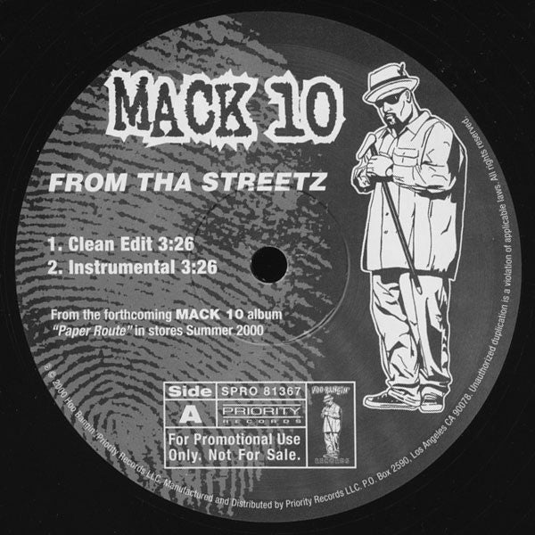 Mack 10 : From Tha Streetz (12", Promo)