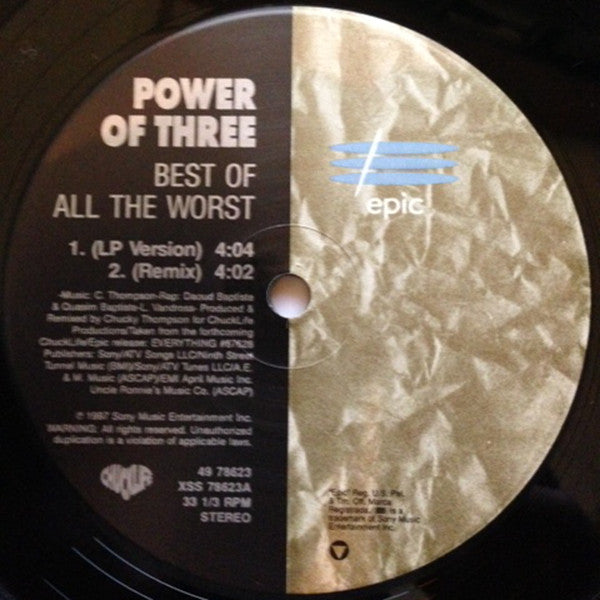 Power Of Three : Best Of All The Worst (12")