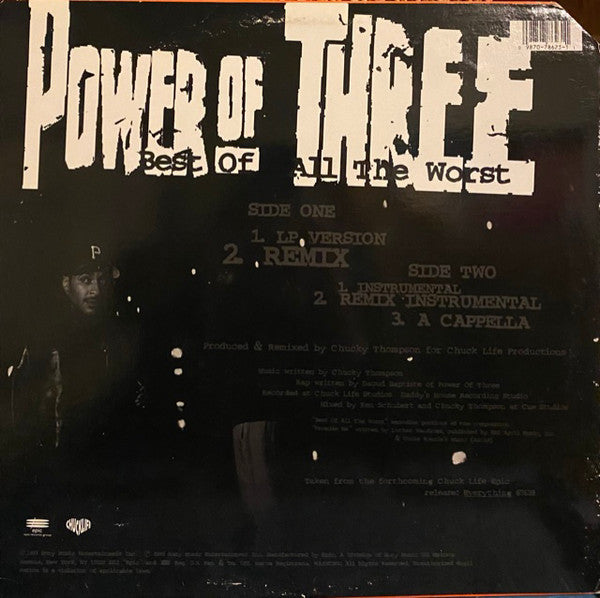 Power Of Three : Best Of All The Worst (12")