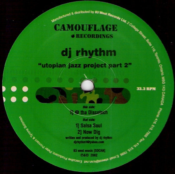 DJ Rhythm : Utopian Jazz Project Part 2 (12")