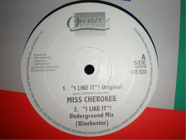 Miss Cherokee : "I Like It"! (12", Single)