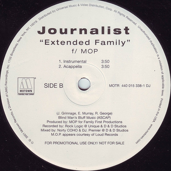 Journalist : Extended Family (12", Promo)
