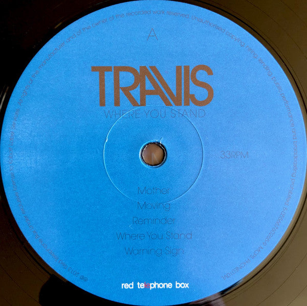 Travis : Where You Stand (LP, Album, Gat)